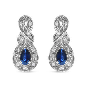 .925 Sterling Silver 4.5 x 3mm Pear Sapphire